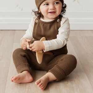 Jamie Kay knitted overalls